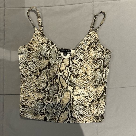 Dynamite - leopard crop tank top - Picture 2 of 2